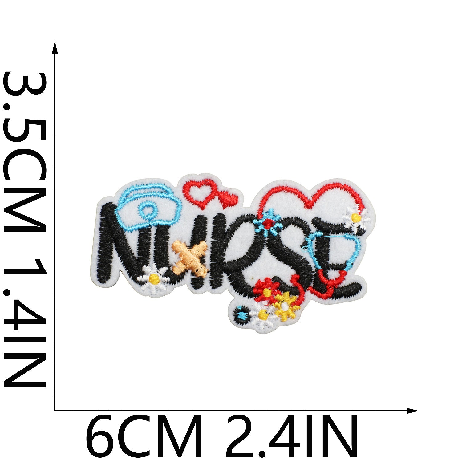 Wholesale Cartoon human organ embroidery patch medical equipment patch